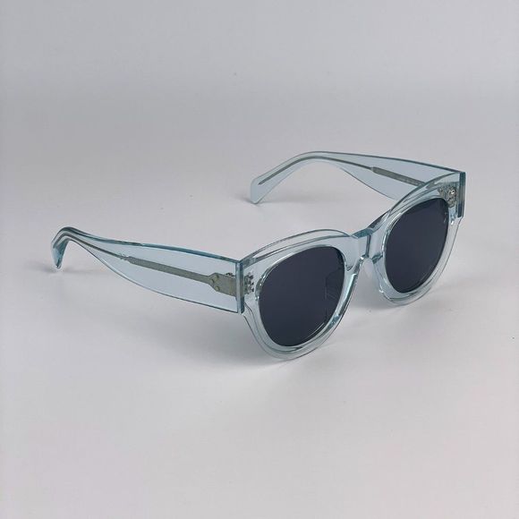 Celine Sunglasses CL40008F 86V Unisex Oval Transparent Blue Gradient - Picture 7 of 9